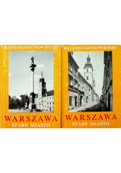 Warszawa stare miasto zestaw  2 książek