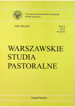Warszawskie Studia Pastoralne nr 2  2015