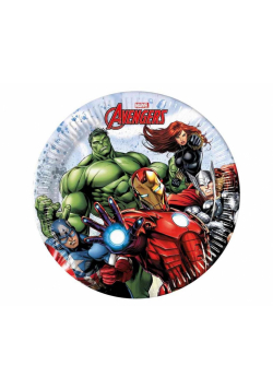 Talerzyki papierowe Avengers 20cm 8cm