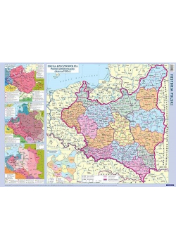 Plansza edukacyjna - Mapa Polski historyczna