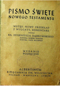 Pismo Święte Nowego Testamentu 1946 r.