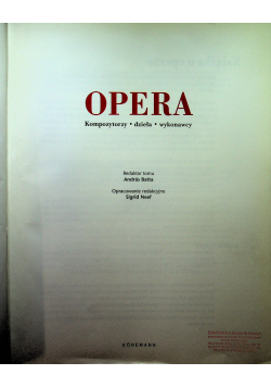 Opera Kompozytorzy dzieła wykonawcy