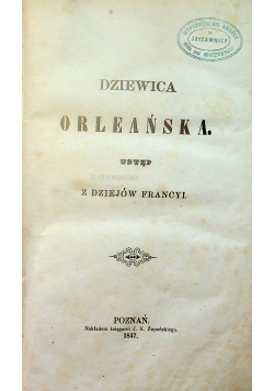 Dziewica Orleańska 1847 r