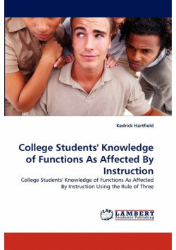 College Students' Knowledge of Functions As Affected By Instruction