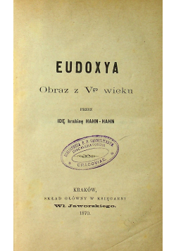 Eudoxya obraz V go wieku 1870r