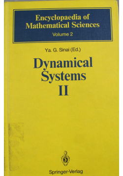 Dynamical Systems II