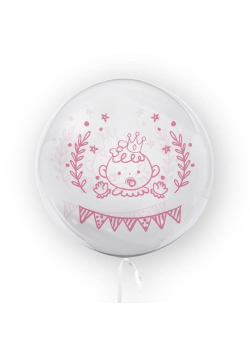 Balon 45cm Dziewczynka Baby Shower TUBAN
