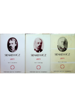 Sienkiewicz Listy Tom II 3 części