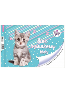 Blok rysunkowy biały A4/20K The sweet Pets