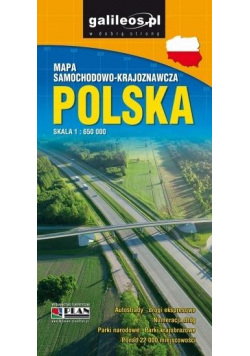 Mapa samoch-kraj. - Polska 1:650 000