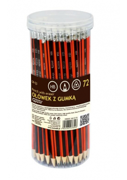 Ołówki z gumką GR-Q3 (72szt) GRAND