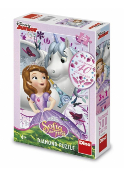 Puzzle z diamencikami Księżniczki Zosia 200el