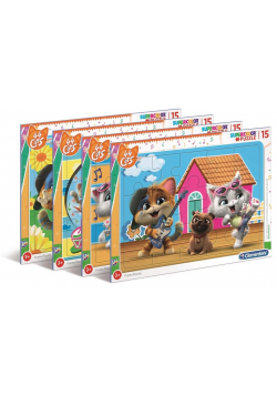 Puzzle ramkowe 15 Super Kolor 44 Cats