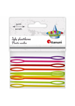 Igły plastikowe 90mm mix kolorów 10szt