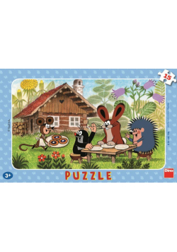 Puzzle 15 Krecik w odwiedzinach u przyjaciół DINO