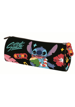 Piórnik tuba Stitch Black Aloha