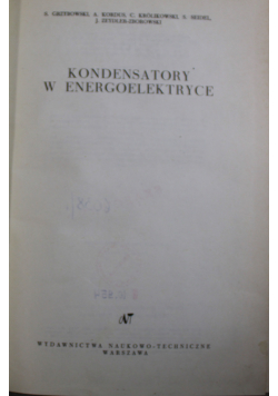 Kondensatory w energoelektryce