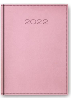 Kalendarz 2022 Dzienny A5 Vivella Różowy 21D-18