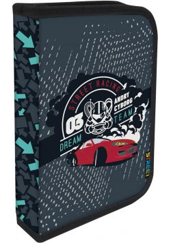 Piórnik 2-klapkowy z wyposażeniem Racing STREET