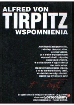 Alfred von Tirpitz Wspomnienia