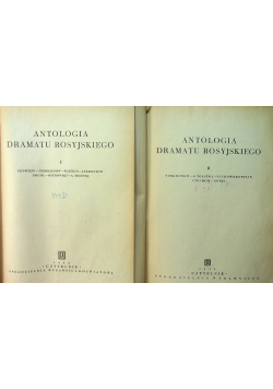 Antologia dramatu rosyjskiego 2 tomy