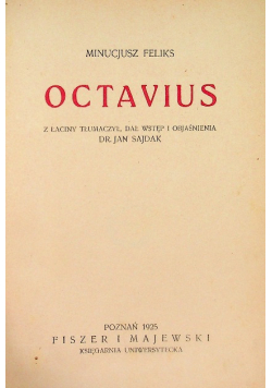 Octavius 1925 r.