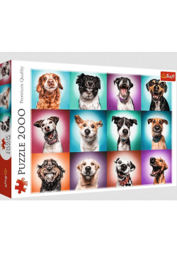 Puzzle 2000 Zabawne psie portrety II TREFL