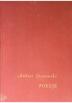 Słonimski Poezje