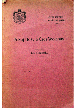 Pokój Boży a czas wojenny 1917r