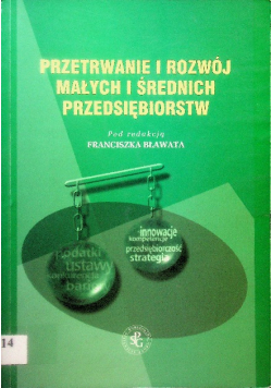 Przetrwanie i rozwój małych i średnich przedsiębiorstw