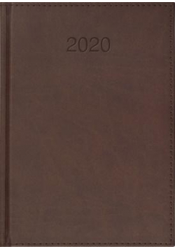 Kalendarz 2020 Książkowy A5 dzienny Vivo brąz