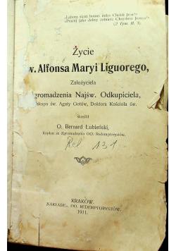 Życie Św Alfonsa Maryi Liguorego 1911 r
