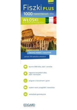 Fiszki PLUS 1000 najważniejszych słów Włoski dla początkujących