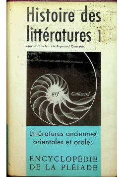 Historie des litteratures 1