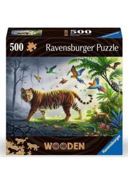 Puzzle drewniane 500 Tygrys