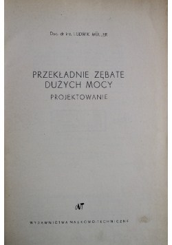 Przekładnie zębate dużych mocy