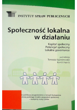 Społeczność lokalna w działaniu