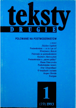 Teksty Drugie Polowanie na postmodernistów Nr 1