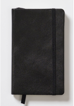 Notes Leuchtturm1917 Pocket w kratkę czarny skórzany w etui