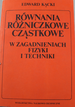 Równania różniczkowe cząstkowe
