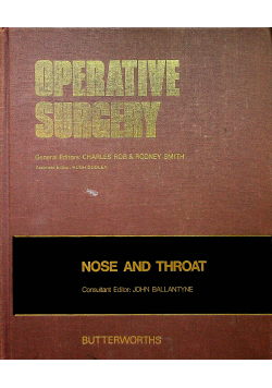 Operative Surgery Nose and Throat