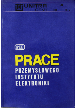 Prace przemysłowego instytutu elektroniki nr 4