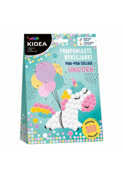 Pomponiaste wyklejanki Unicorn Kidea