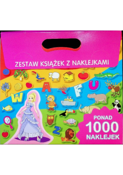 Zestaw książek z naklejkami