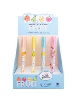 Wymazywalny długopis ze skuwką Fruit (48szt)