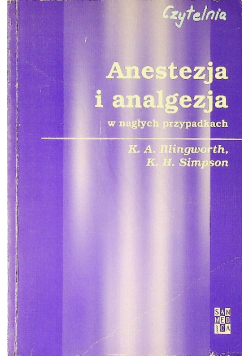 Anestezja i analgezja