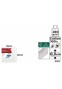 Tablica malarska 20x20x0,3cm 280G/m2