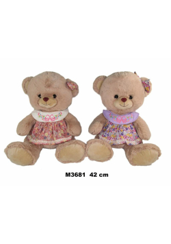 Miś w ubranku 42cm MIX