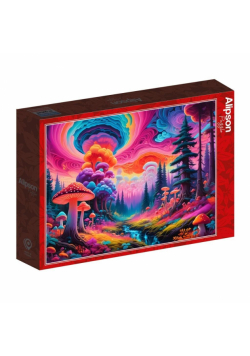 Puzzle 1000 Las pełen grzybów