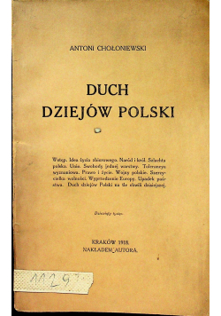 Duch dziejów Polski 1918 r.